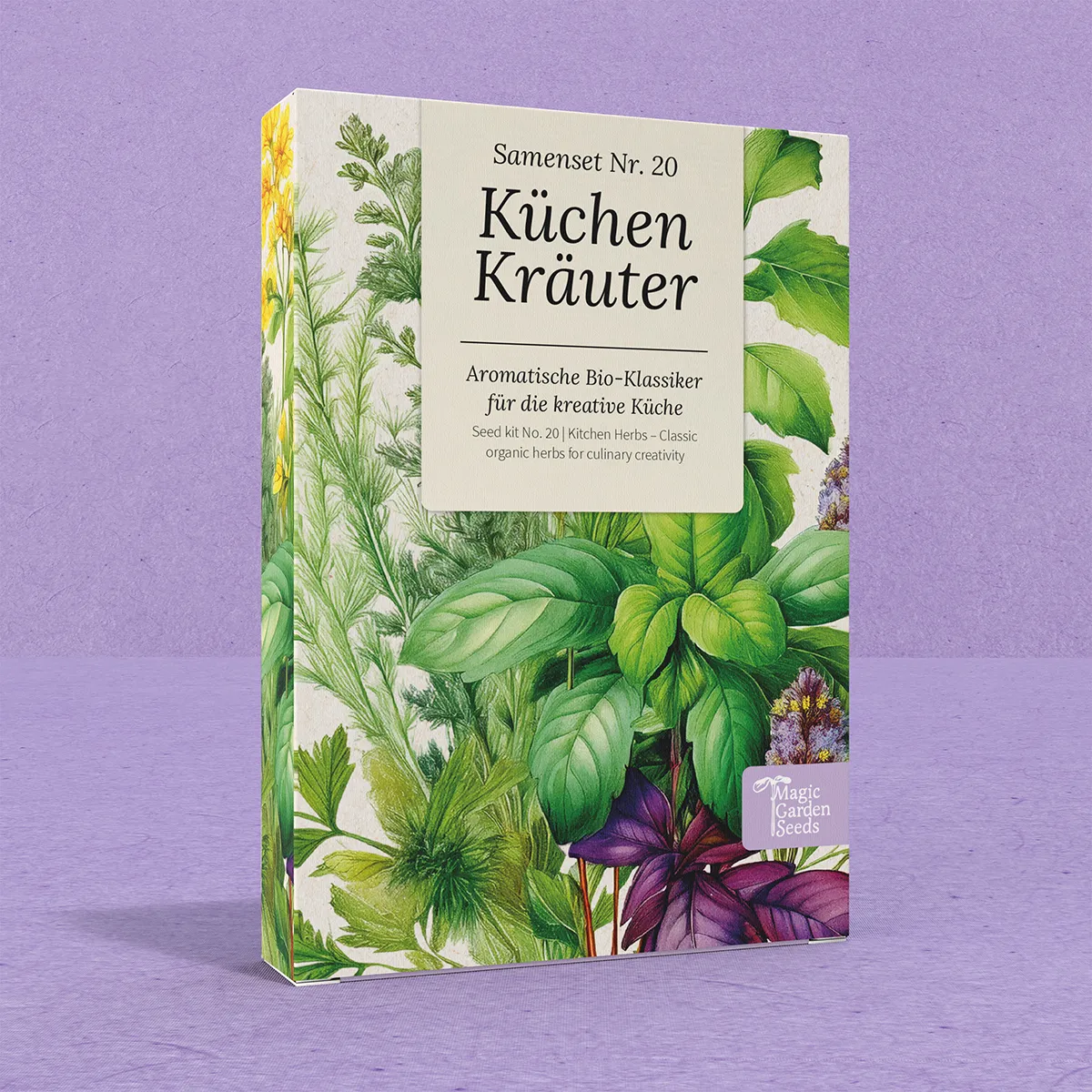 Küchen-Kräuter: Aromatische Bio-Klassiker für kreative Gerichte – Samenset Nr. 20