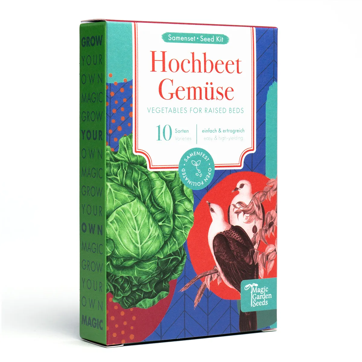 Hochbeet-Gemüse - 10 samenfeste Gemüsesorten - einfach & ertragreich - Einsteiger-Saatgutset