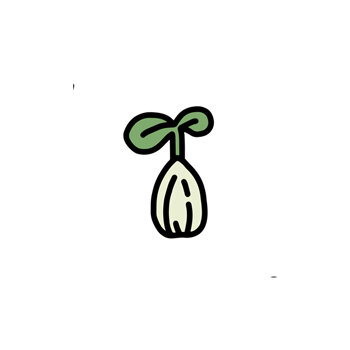 Semilla germinando como símbolo de semillas reproducibles