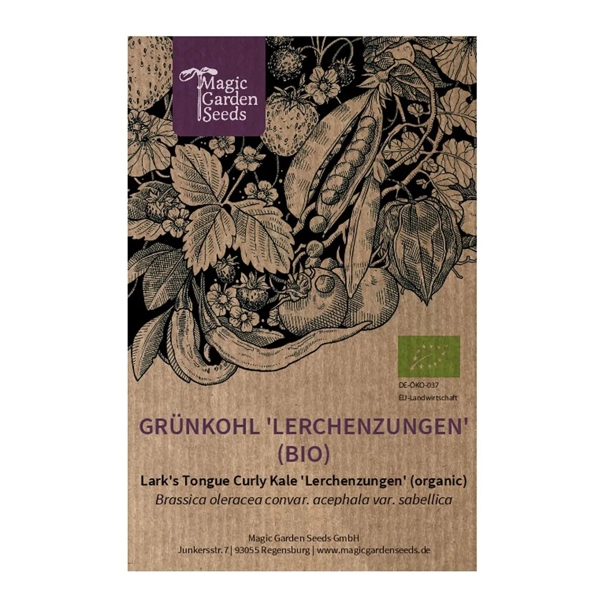 Grünkohl 'Lerchenzungen' (Brassica oleracea convar. acephala var. sabellica) Bio Saatgut