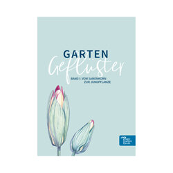 Portada de la guía de siembra alemana Gartengeflüster, vol. I: de la semilla a la planta joven