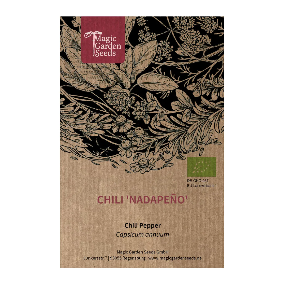 Milder Chili 'Nadapeño' (Capsicum annuum) Bio Saatgut