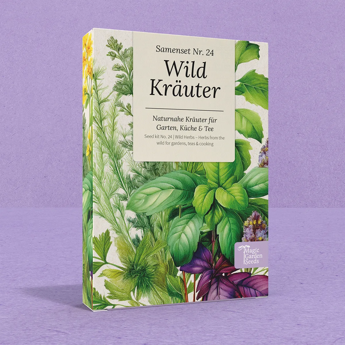 Hierbas silvestres: hierbas comestibles de la naturaleza para cocina, infusión & ensalada