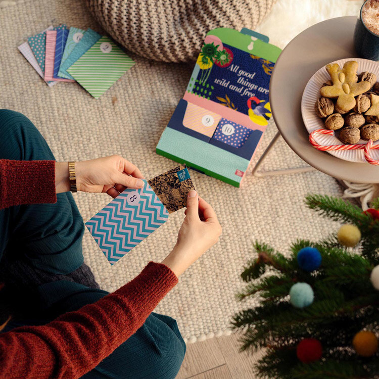 Adventskalendertuetchen oeffnen