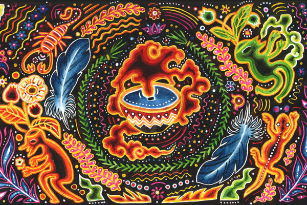 Illustration zum Thema Ethnobotanik