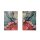 Bolsitas de regalo - 40 bolsas de papel coloridas / sobres con el motivo: Crisantemo