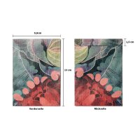 Bolsas de regalo - 40 bolsas de papel coloridas / sobres con el motivo: Ojo de pavo real