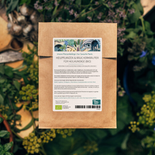 Nuestras plantas favoritas: Plantas medicinales y hierbas de incienso (Orgánicas) - Set de semillas