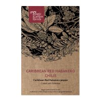 Pimiento habanero rojo del Caribe (Capsicum chinense) semillas