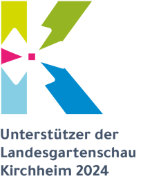 Logotipo de la Exposición Estatal de Jardinería de Kirchheim 2024
